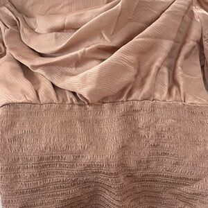 bebe Blush Pink Textured Blouse